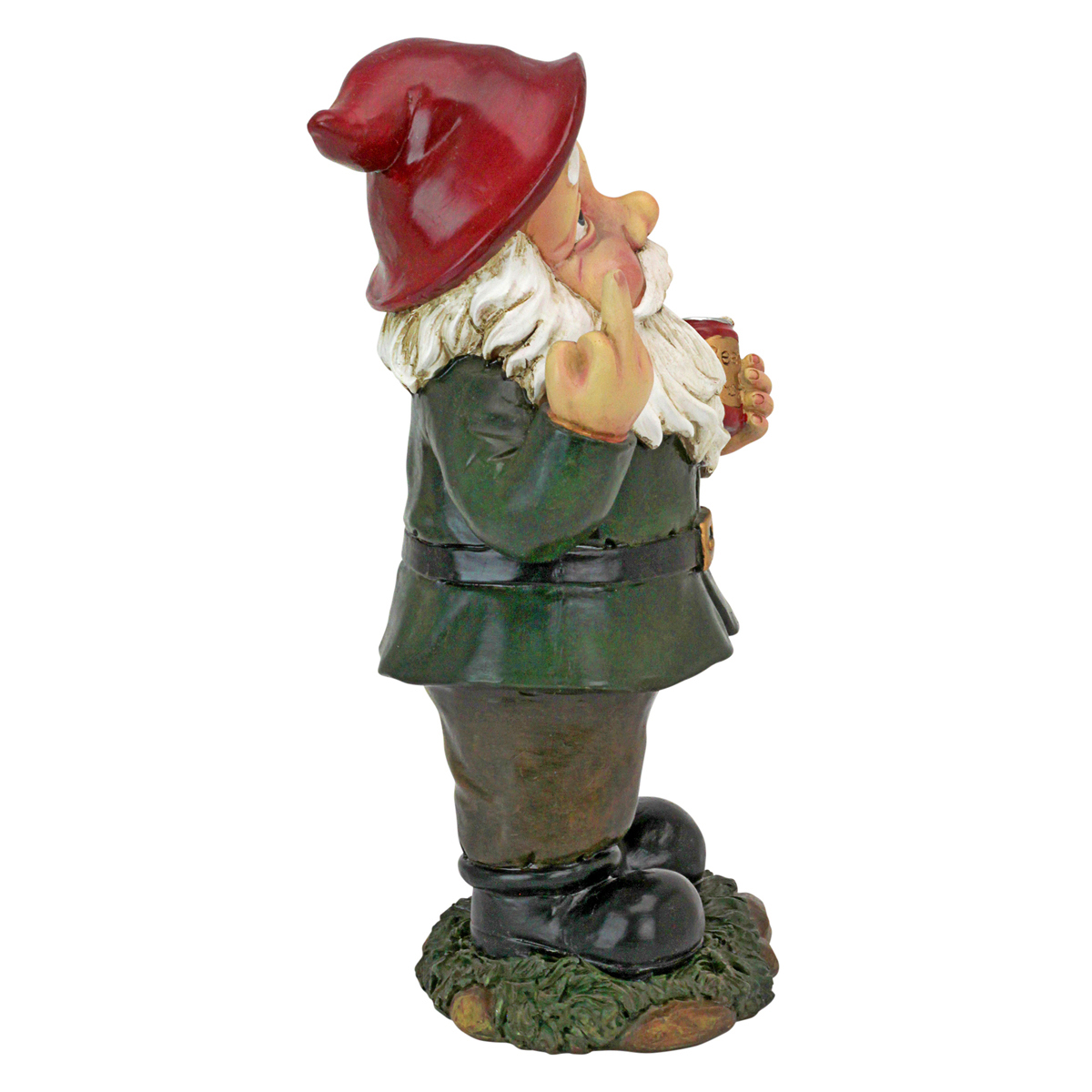 Image Thumbnail for Foul Finger Tipsy Tim Garden Gnome